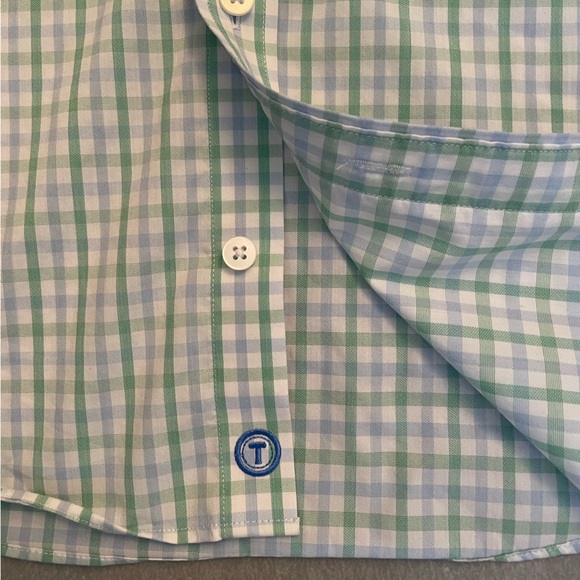 Twillory Shirt Mens 16.5 32 33 Plaid Tailored Fit Performance Button Up - Picture 7 of 11